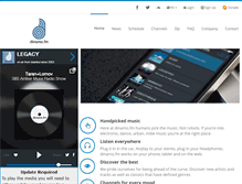 Tablet Screenshot of dinamo.fm